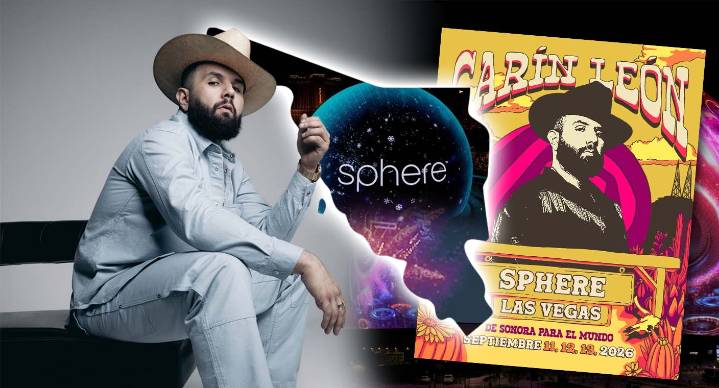 ¡De Sonora para el mundo! Carin León hará historia con 3 fechas en The Sphere, Las Vegas: el recinto musical más grande del mundo