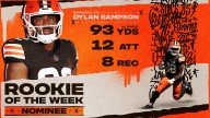 Dylan Sampson nominated for Pepsi Zero Sugar NFL Rookie of the Week for Week 1