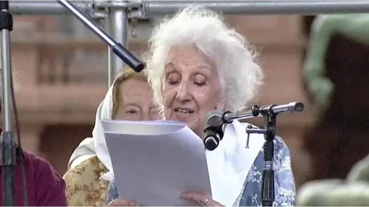 Estela de Carlotto fue dada de alta tras ser internada en La Plata