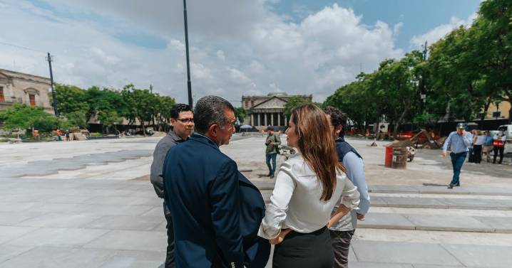 Guadalajara: Delgadillo supervisa la rehabilitación de Plaza Liberación; reportan avances del 45%
