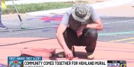 Community comes together for Highland street mural