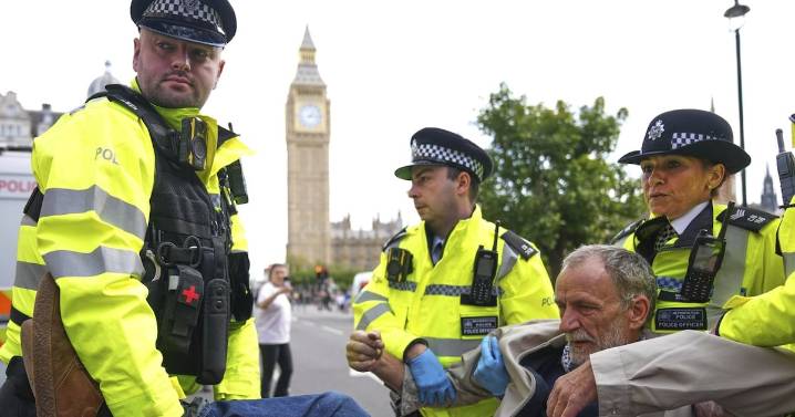 London: Police detain demonstrators supporting Palestine Action