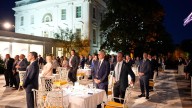 Trump hosts White House dinner for GOP lawmakers at paved space he dubbed 'Rose Garden Club'