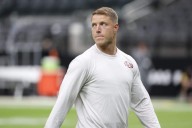 Christian McCaffrey limited by calf injury at 49ers practice