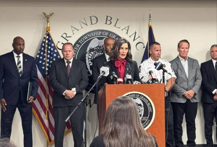 Whitmer calls for calm following Grand Blanc church shooting