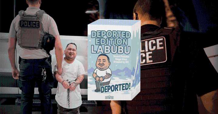 Gobierno de Trump caricaturiza como muñeco Labubu a inmigrante de Guatemala que fue detenido en EEUU