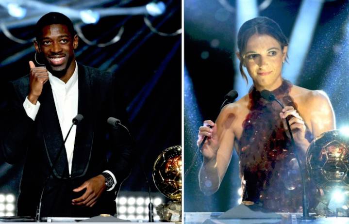 Ousmane Dembélé y Aitana Bonmatí, ganadores del Balón de Oro 2025