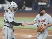 Urquidy returns from Tommy John surgery, Tigers beat Marlins 2-0 and tie for lead with 17th shutout