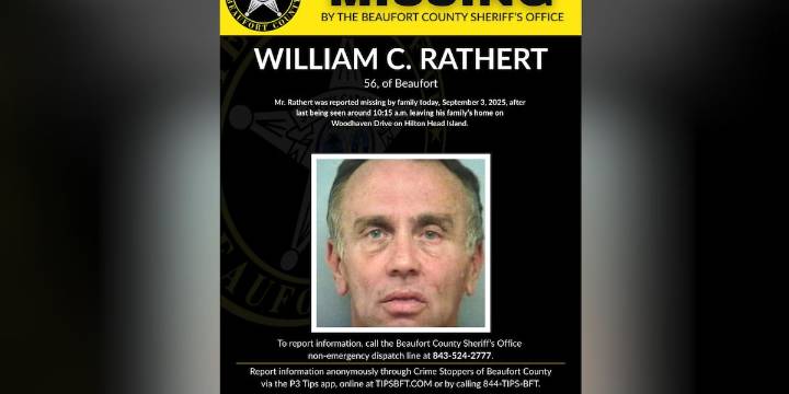 Beaufort County Sheriff’s Office searching for endangered man last seen on Hilton Head Island
