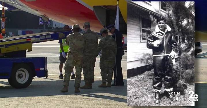 WWII airman killed 82 years ago finally returns home to Maryland in emotional BWI Airport ceremony