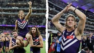 Nat Fyfe heartbroken by Fremantle Dockers finals loss but content with stunning AFL career after final match