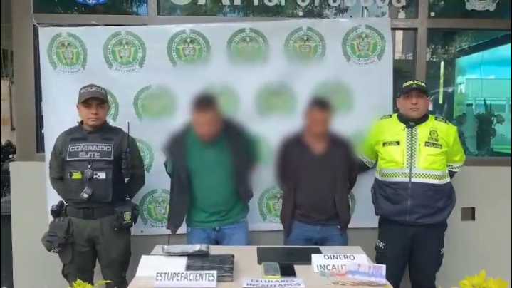 Dos capturados con cinco kilos de cocaína en Suba y otro cargamento hallado en plátanos, en Soacha