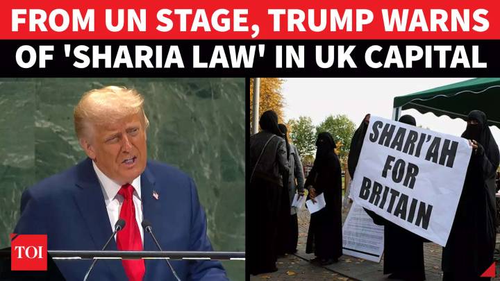 'Shariah Law In UK': Trump's EXPLOSIVE CLAIM In UN Speech; Blasts London Mayor Sadiq Khan