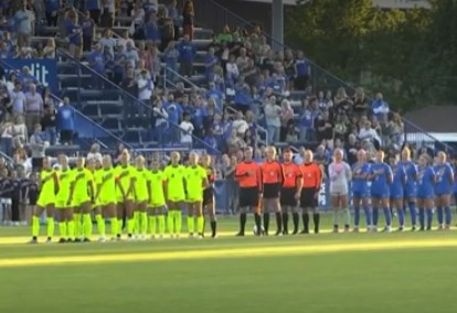 'We're not going to let it paralyze us': UVU and BYU soccer teams show unity in rivalry match after shooting