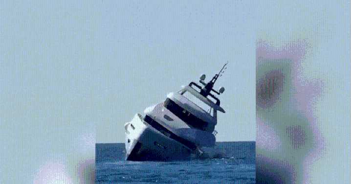 Disaster strikes luxury yacht minutes into maiden voyage