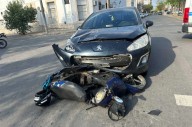 Dos heridos en un accidente de tránsito en el centro de Santa Rosa