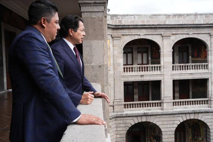 Ricardo Gallardo y Mario Delgado detallan apertura de universidad en SLP