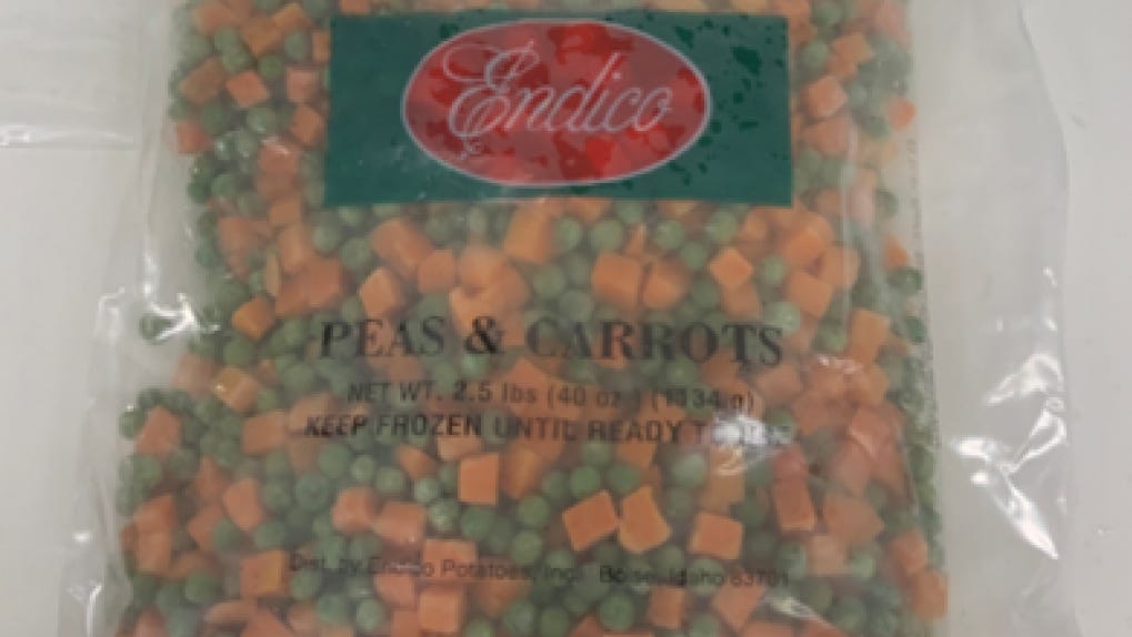Frozen vegetables recalled because of potential listeria contamination