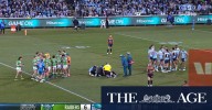 Sharks prop KO'd in 'total accident'