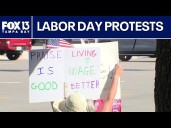 Labor Day protests in Tampa Bay area as part of nationwide demonstrations