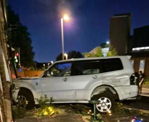 Police car chase crash interrupts woman playing ‘Grand Theft Auto’