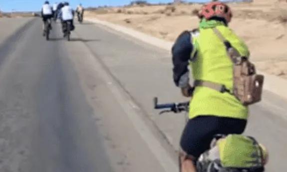 A sus 62 años y tras superar una enfermedad, pedalea a El Milagro