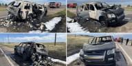 Arson investigation underway after police knock down vehicle fire in Aurora