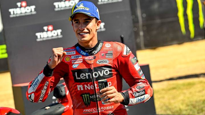 Marc Márquez se presenta en «territorio Ducati»