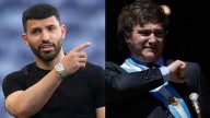 El Kun Agüero apoyó a Milei y lo tildaron de "desclasado" en las redes