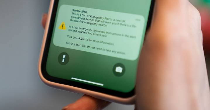 Everyone who will not get UK Emergency Alert on their phone today