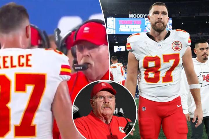 Andy Reid expands on fiery Travis Kelce moment during Chiefs' win
