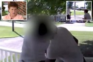 Young creep filmed groping elderly woman on her porch