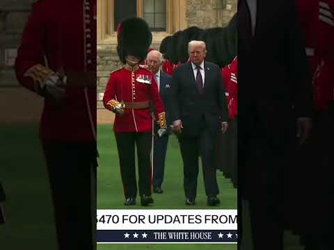 King Charles Warns Trump to ‘Watch the Sword’ in Lighthearted Exchange #shorts