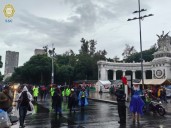 Grupo de Diálogo de SeGob acompaña marcha de normalistas