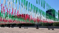 Pintan a Monterrey de verde, blanco y rojo previo a celebraciones patrias