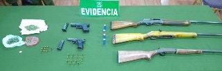 Investigación de la SIP de San Fernando permite detención de dos sujetos e incautación de armas de fuego y droga