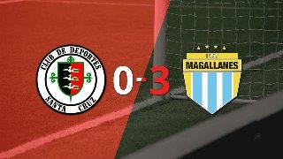 Dep. Santa Cruz cayó ante Magallanes con dos goles de Facundo Peraza