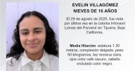 Se busca a Evelin Villagómez Nieves de 16 años