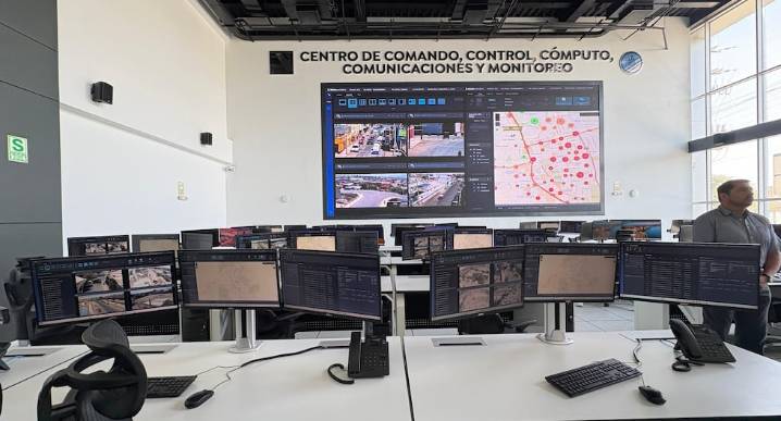 Nueva central de monitoreo C5 en Ica, vigilará con inteligencia artificial