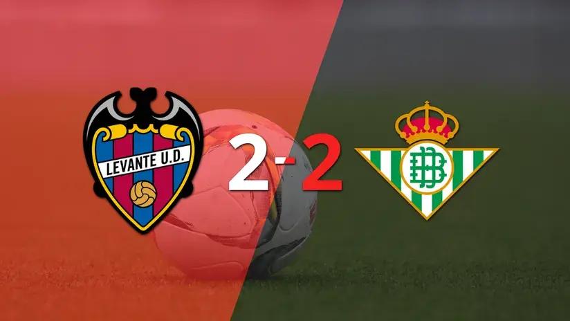 LaLiga EA Sports: En un emocionante partido, Levante y Betis empataron 2