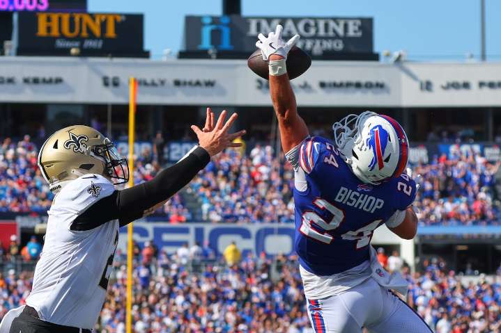 Bills’ Cole Bishop’s one-handed interception might be turning point in his season