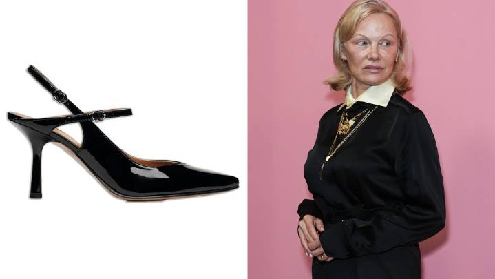 How to Shop Pamela Anderson's Leather Nomasei Stilettos: Buy Online