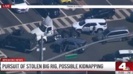 Police chase allegedly stolen big rig from Fontana to Buena Park