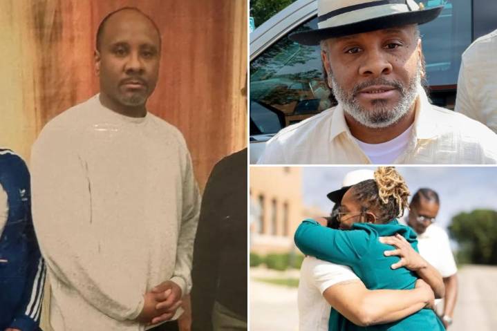 Wrongfully convicted Minnesota dad Bryan Hooper Sr. is freed from jail after 27 years as star witness confesses to murder