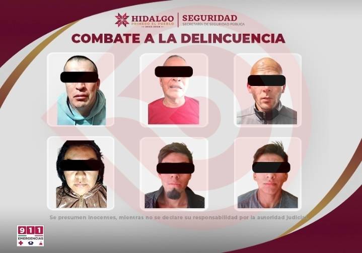 SSPH da golpe a la delincuencia en seis municipios