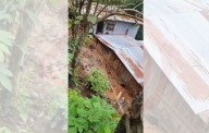Viviendas en riesgo de colapsar por derrumbes en Aguazarca