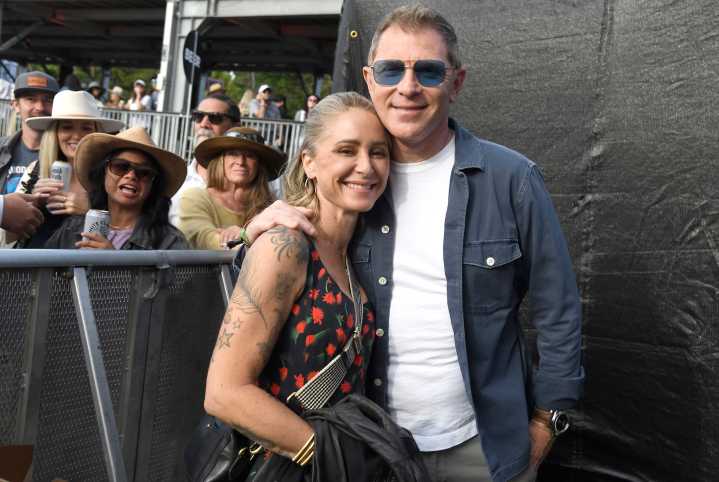 Bobby Flay Sweetly Stans Girlfriend Brooke Williamson's Cooking Show Look