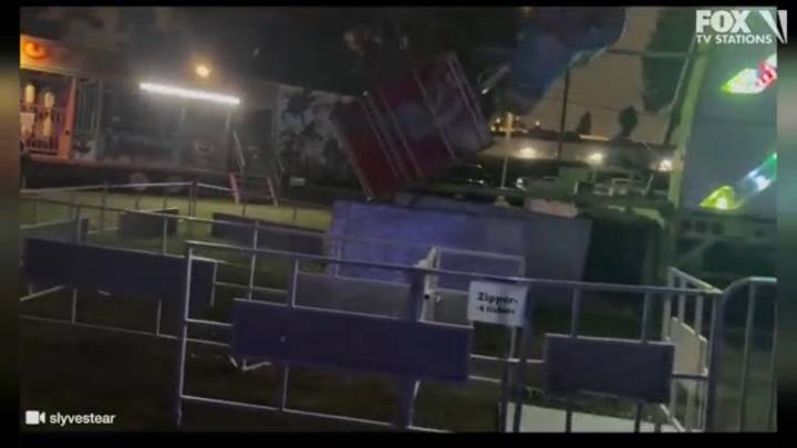 VIDEO: Carnival ride malfunctions at LA school event, carriage falls mid