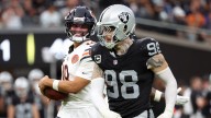 Bears score late, block field goal to beat Raiders