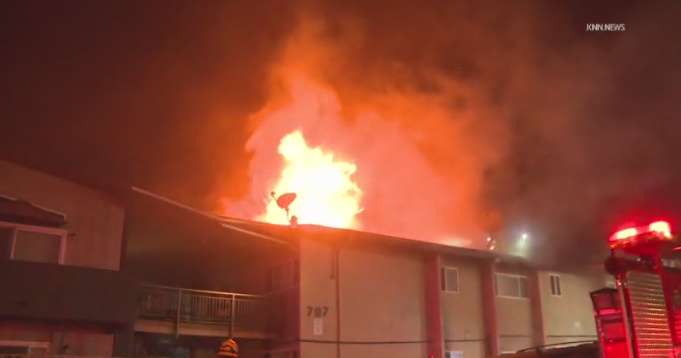 Pomona apartment building fire displaces 15, destroys multiple units